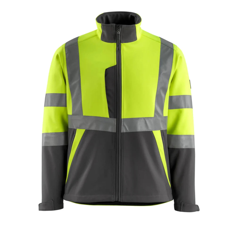 Mascot 15902-253 Softshell Jas High Vis Geel Donkerantraciet