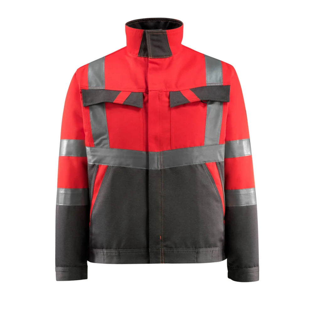 Mascot 15909-948 Jas High Vis Rood Donkerantraciet