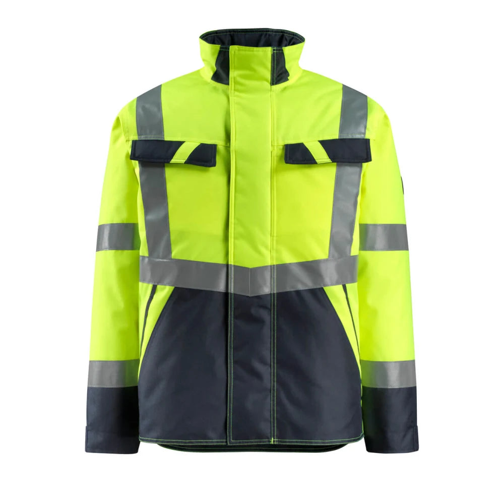 Mascot 15935-126 Winterjas High Vis Geel Donkermarine