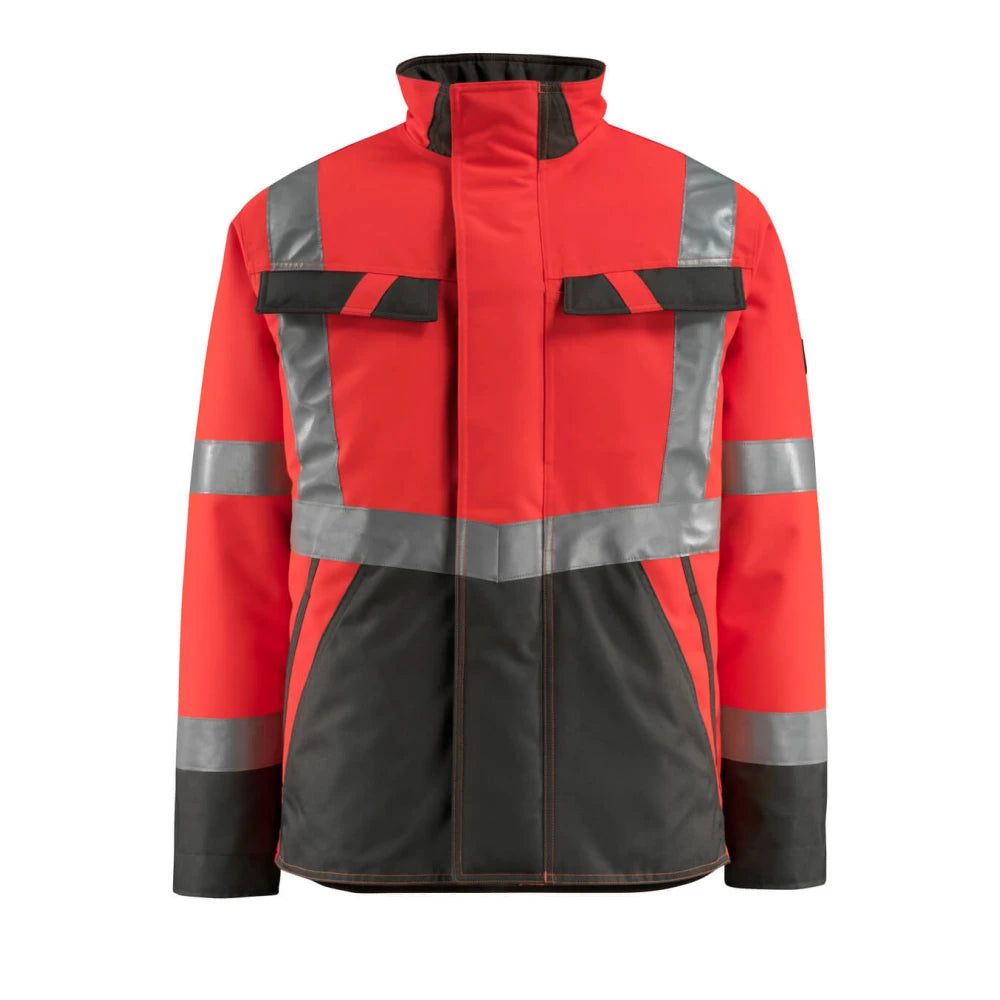 Mascot 15935-126 Winterjas High Vis Rood Donkerantraciet