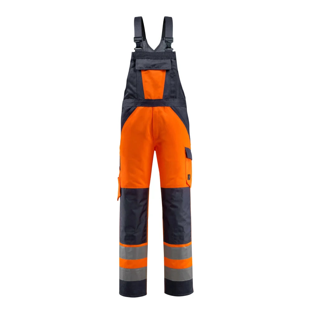 Mascot 15969-948 Amerikaanse Overall Met Kniezakken High Vis Oranje Donkermarine