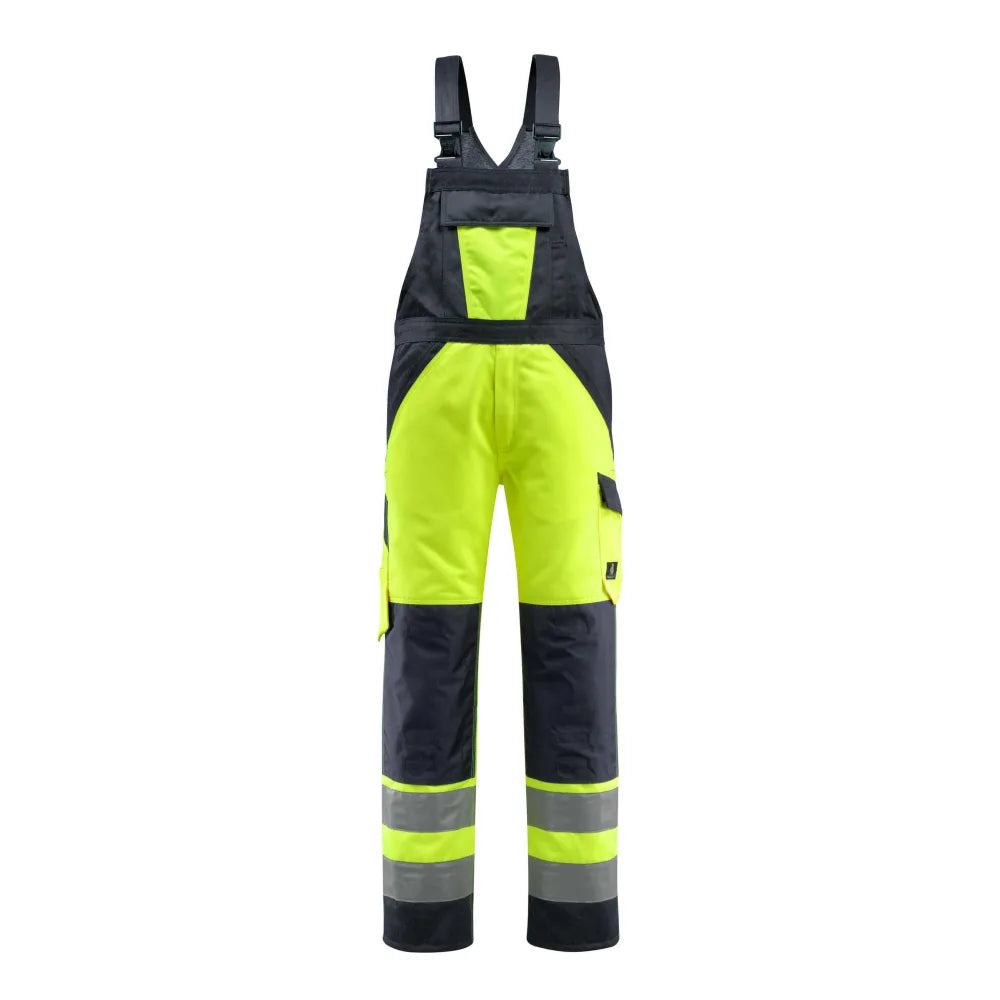 Mascot 15969-948 Amerikaanse Overall Met Kniezakken High Vis Geel Donkermarine