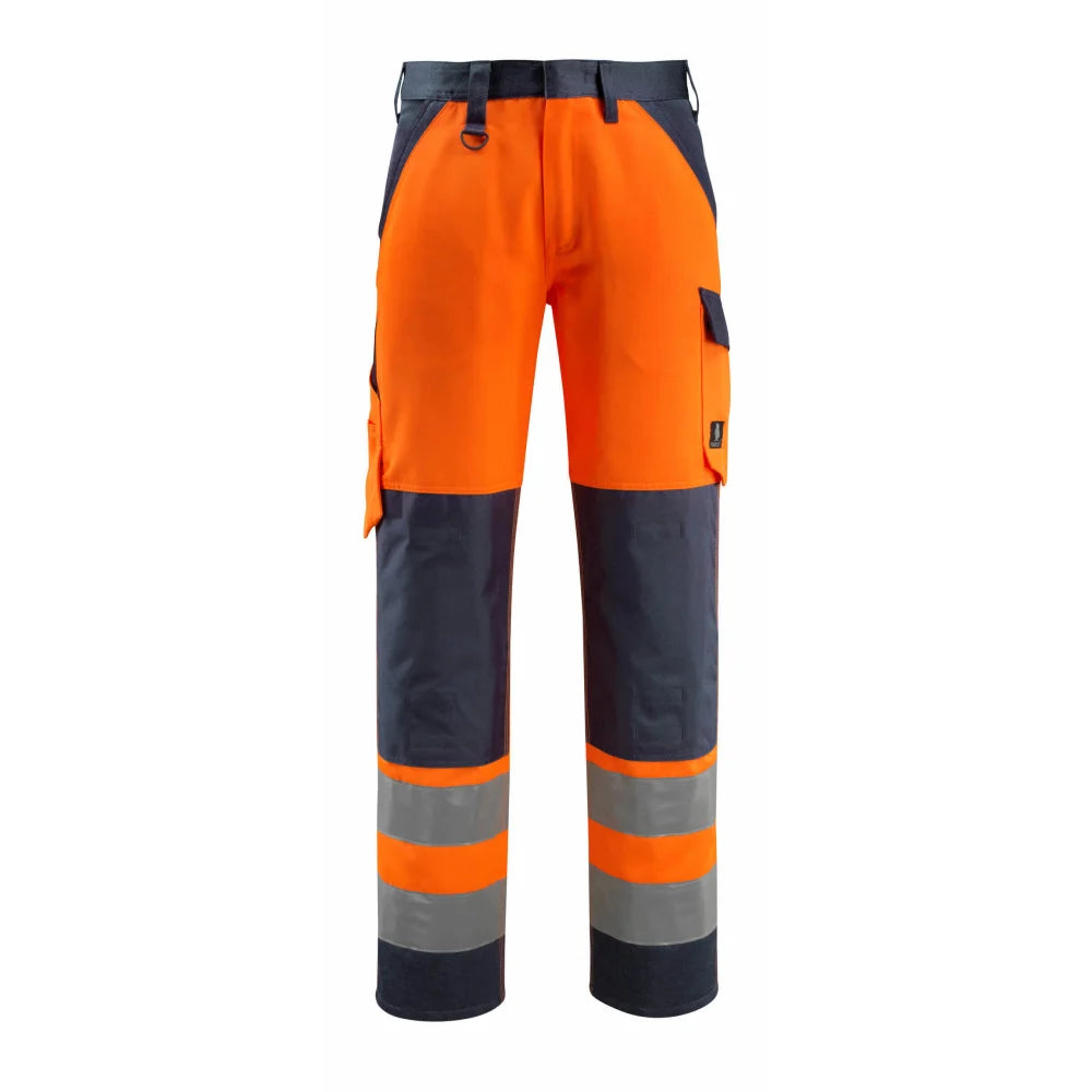 Mascot 15979-948 Broek Met Kniezakken High Vis Oranje Donkermarine