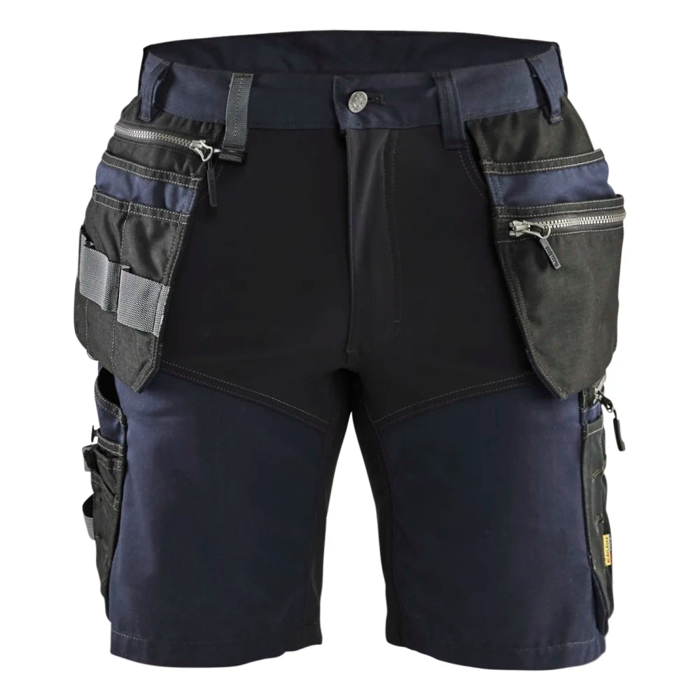 Blaklader 1598 1860 Short Met Stretch En Gereedschapszakken Donker Marineblauw Zwart