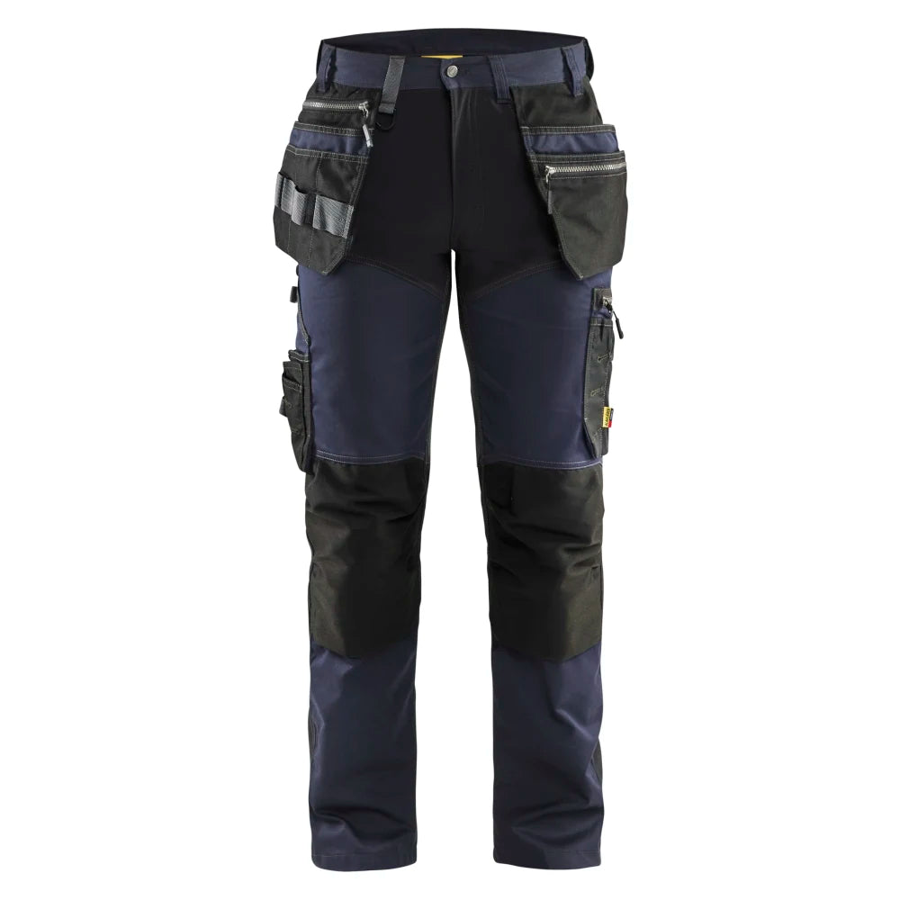 Blaklader 1599 1860 Werkbroek Met Stretch En Gereedschapszakken Donker Marineblauw Zwart