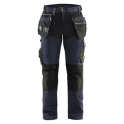 Blaklader 1599 1860 Werkbroek Met Stretch En Gereedschapszakken Donker Marineblauw Zwart