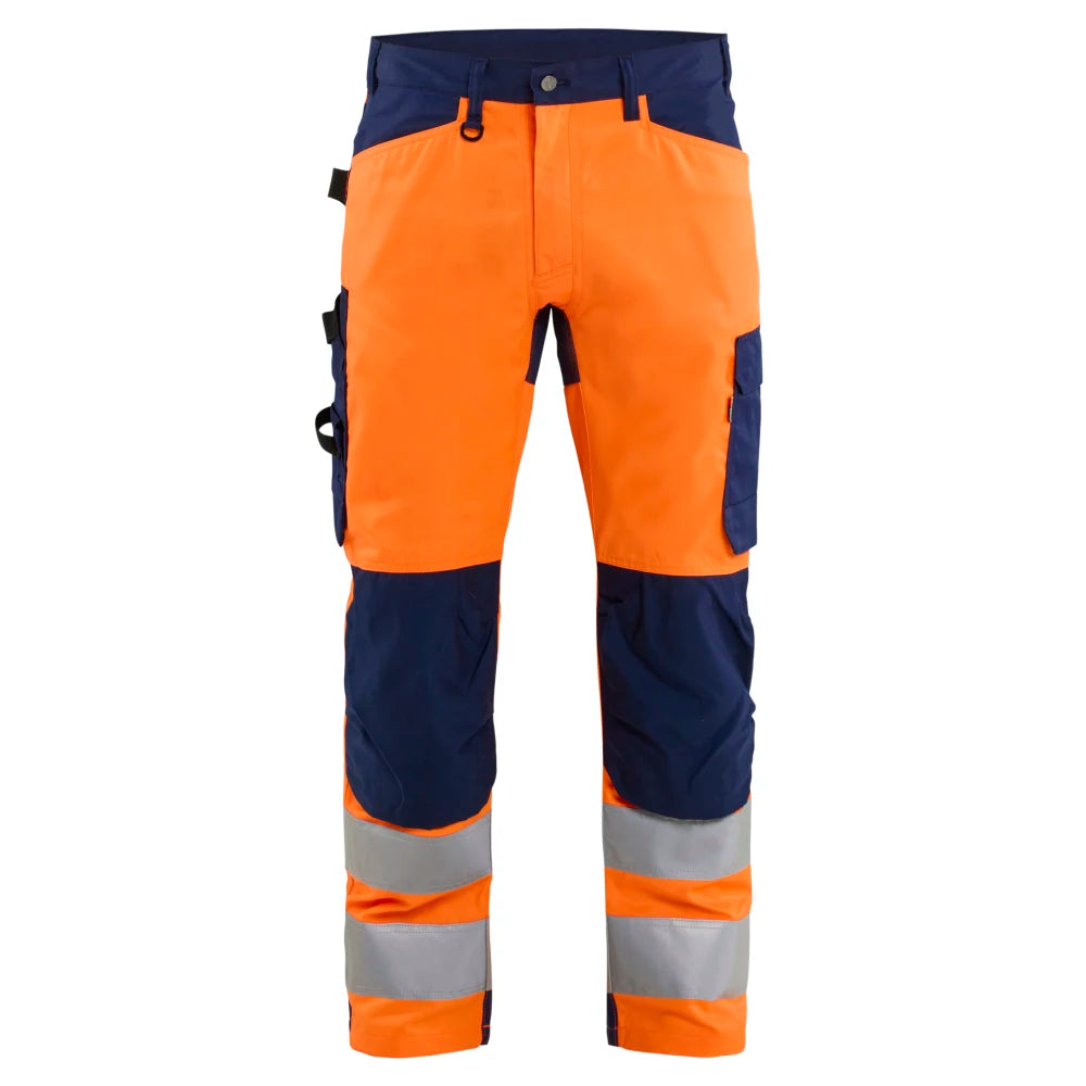 Blaklader 1703 1905 High Vis Werkbroek High Vis Oranje Marineblauw