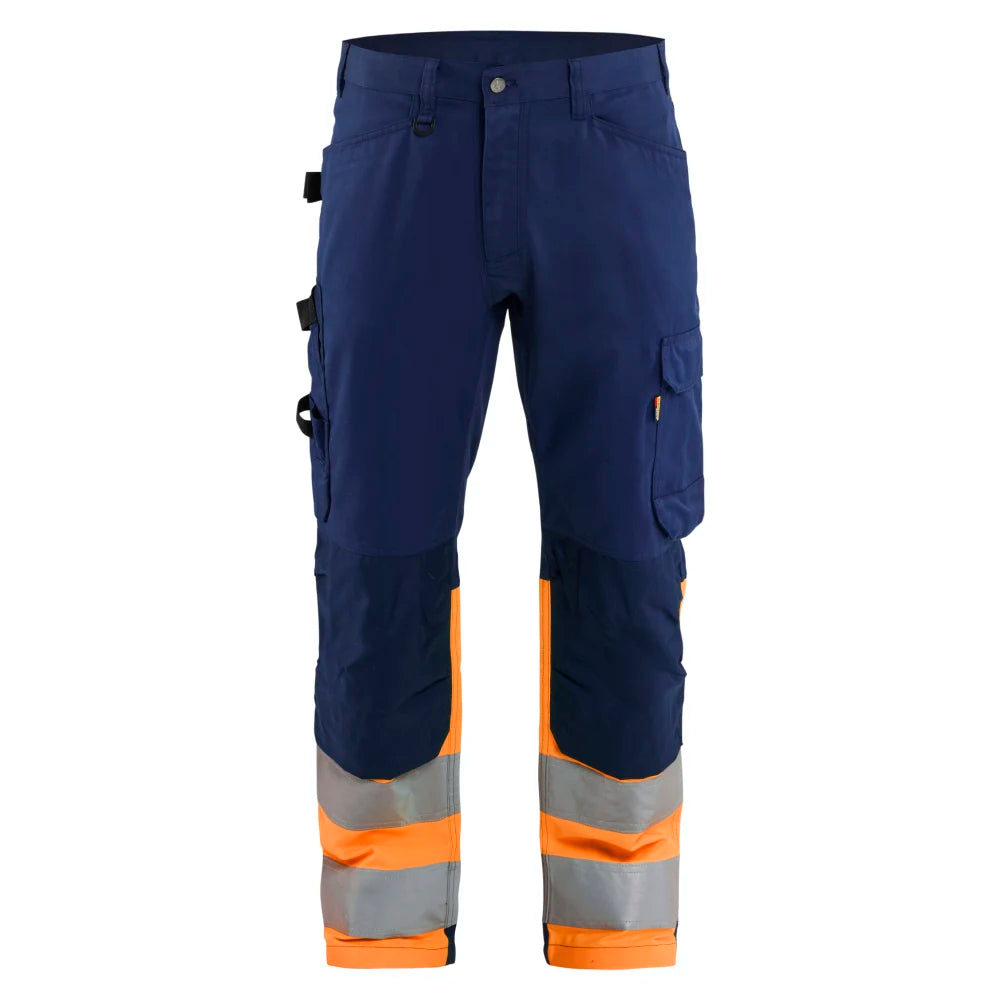 Blaklader 1708 1811 High Vis Werkbroek Marineblauw Oranje