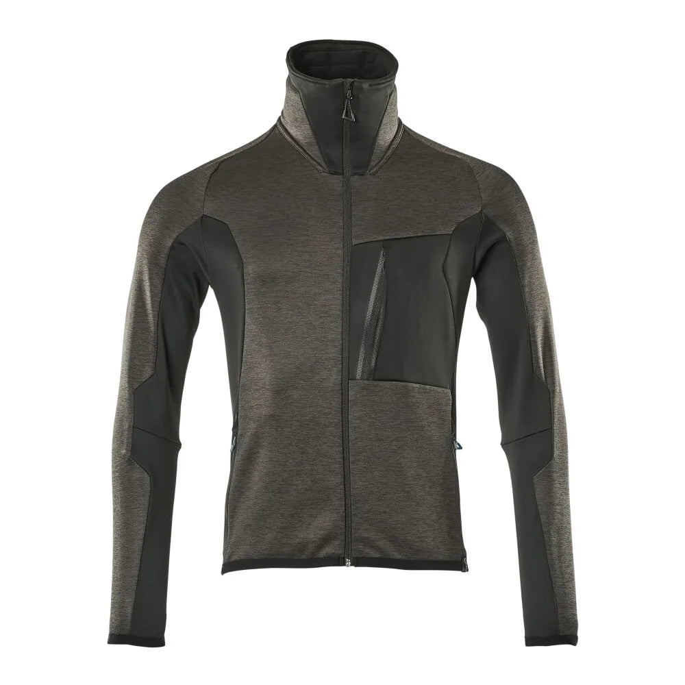 Mascot 17103-316 Fleecetrui Met Rits Donkerantraciet Zwart