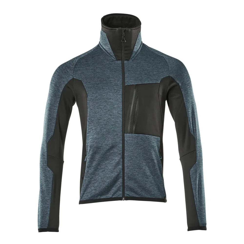 Mascot 17103-316 Fleecetrui Met Rits Donkerpetrol Zwart