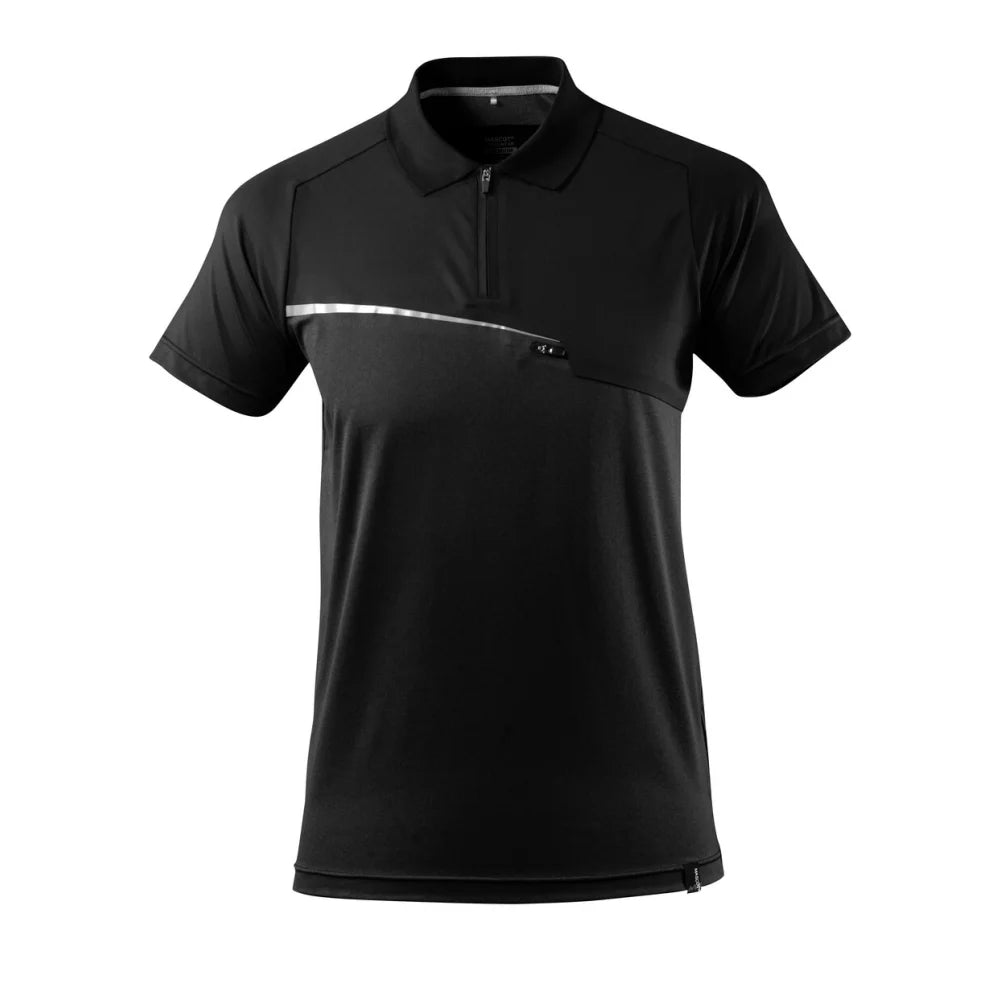 Mascot 17283-945 Poloshirt Met Borstzak Zwart