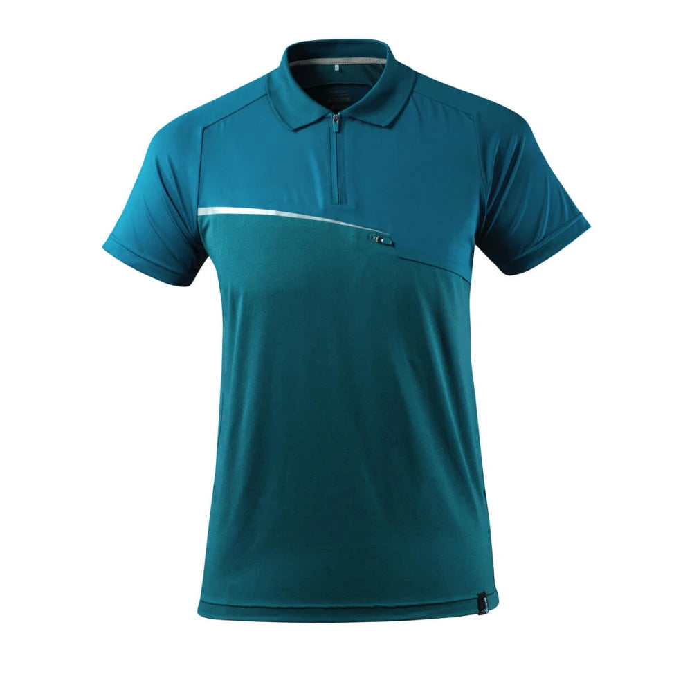 Mascot 17283-945 Poloshirt Met Borstzak Donkerpetrol