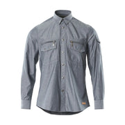 Mascot 17304-325 Overhemd Gewassen Donkerblauw Denim
