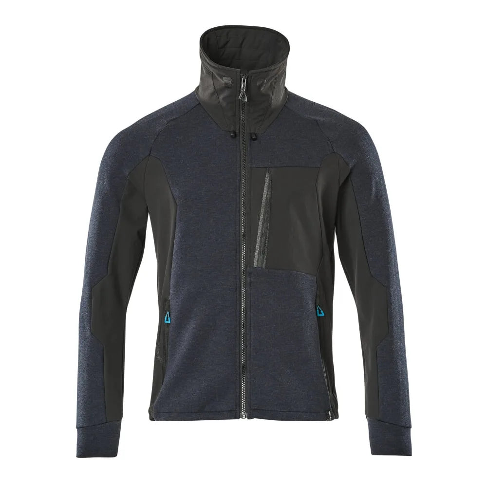 Mascot 17484-319 Sweatshirt Met Rits Donkermarine Zwart