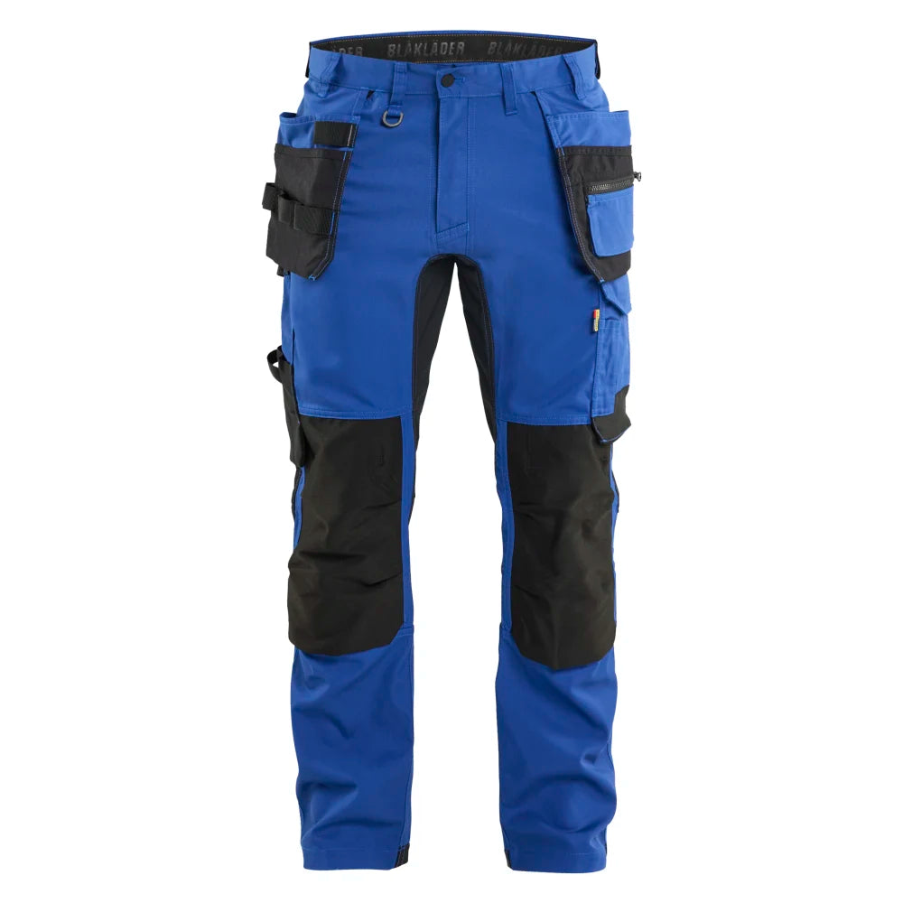 Blaklader 1750 1832 Werkbroek 2-Weg Stretch Met Gereedschapszakken Korenblauw Zwart