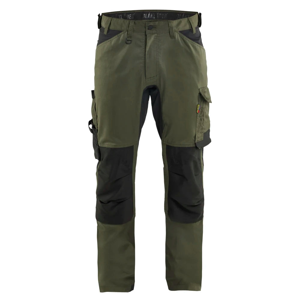 Blaklader 1751 1832 Werkbroek 2-Weg Stretch Donker Herfstgroen Zwart