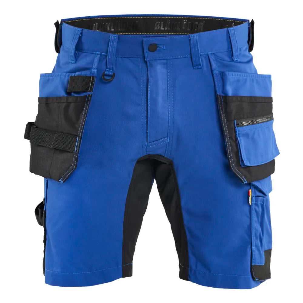 Blaklader 1752 1832 Short 2-Weg Stretch Met Gereedschapszakken Korenblauw Zwart