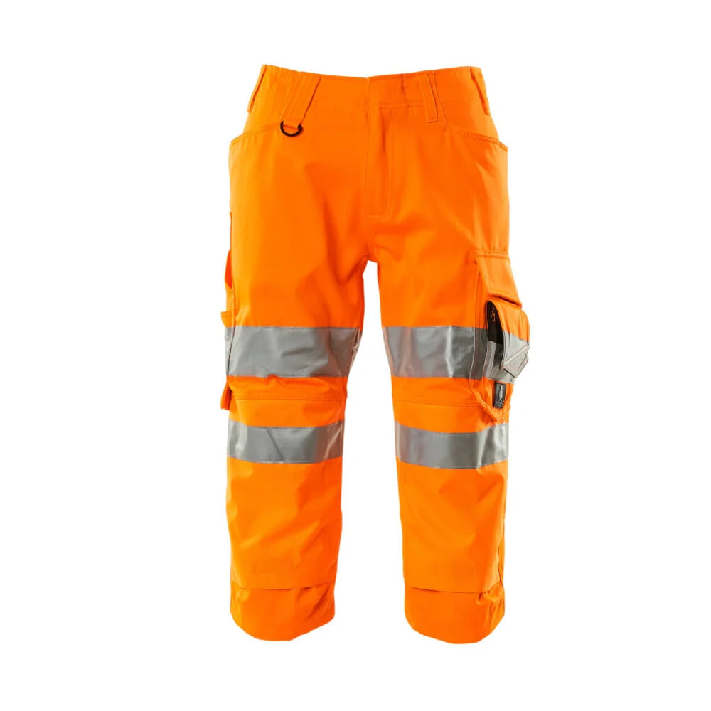 Mascot 17549-860 Driekwart Broek Met Kniezakken High Vis Oranje