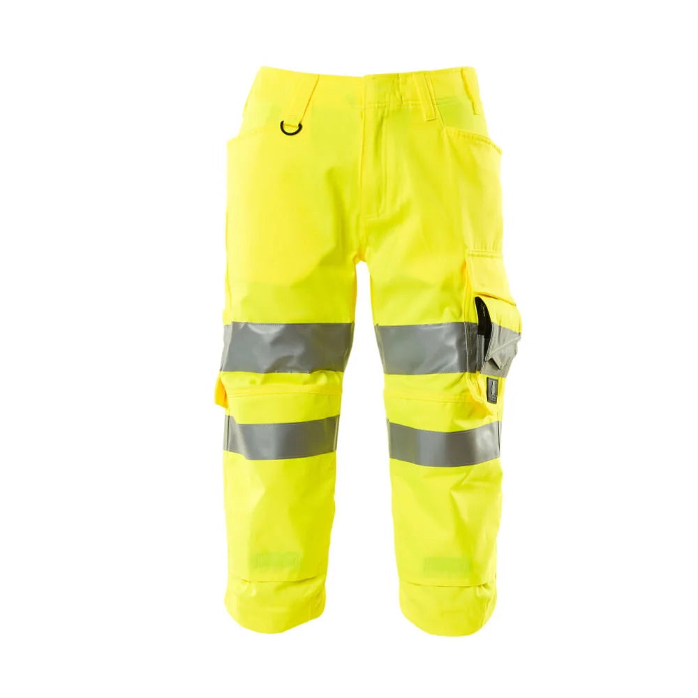 Mascot 17549-860 Driekwart Broek Met Kniezakken High Vis Geel