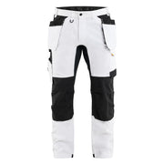 Blaklader 1770 1832 Schildersbroek Met Stretch En Gereedschapszakken Wit Zwart
