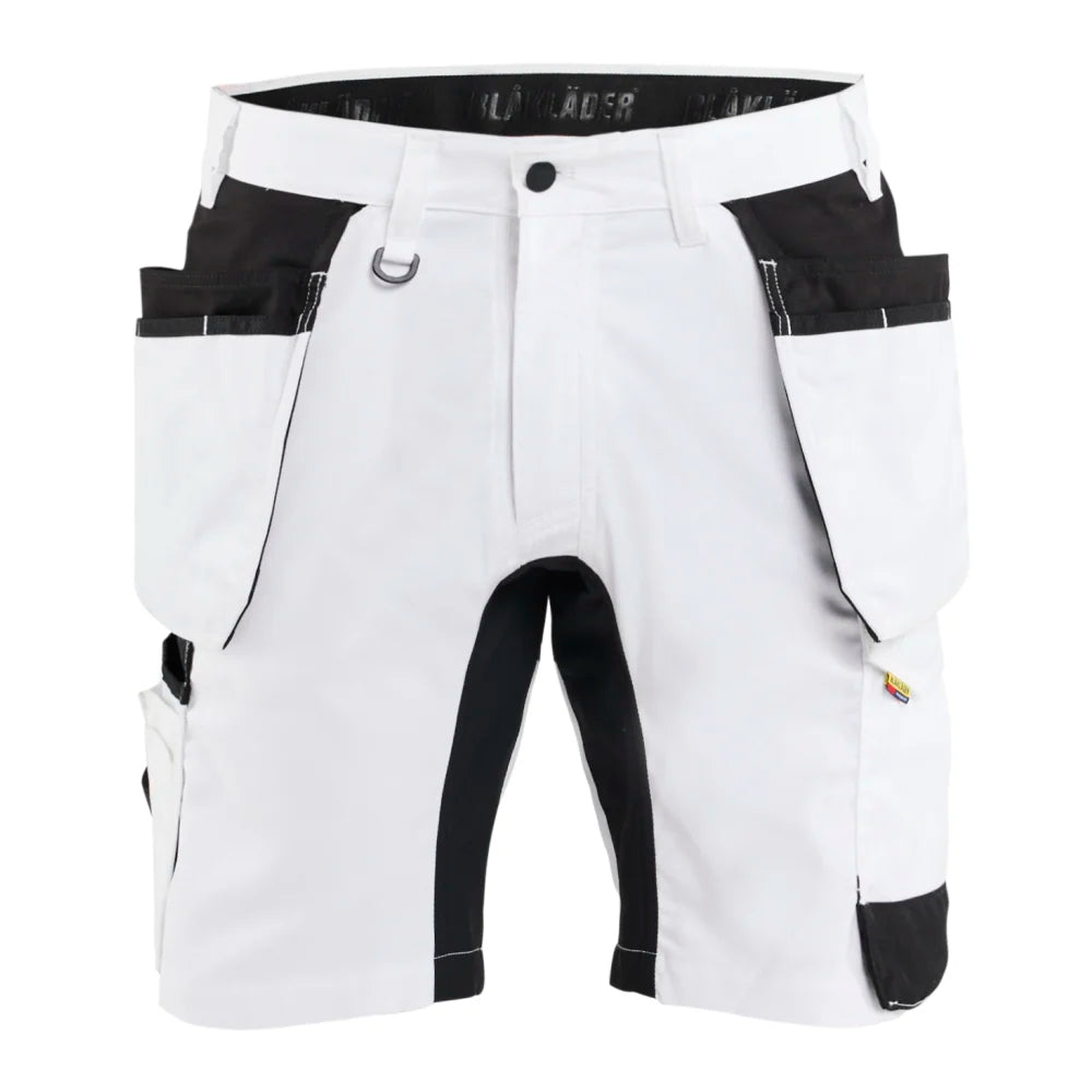 Blaklader 1772 1832 Schildersshort Met Stretch En Gereedschapszakken Wit Zwart