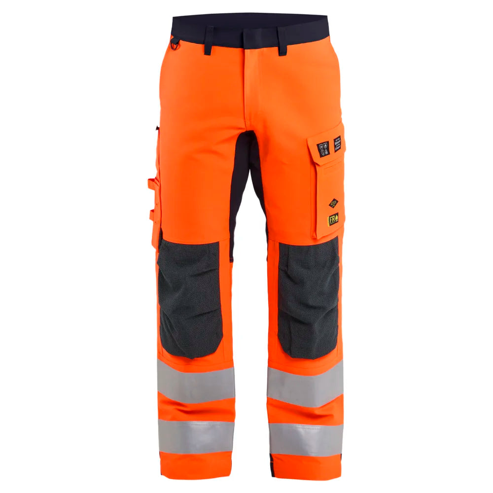 Blaklader 1788 1524 Multinorm Werkbroek Stretch Inherent High Vis Oranje Marineblauw