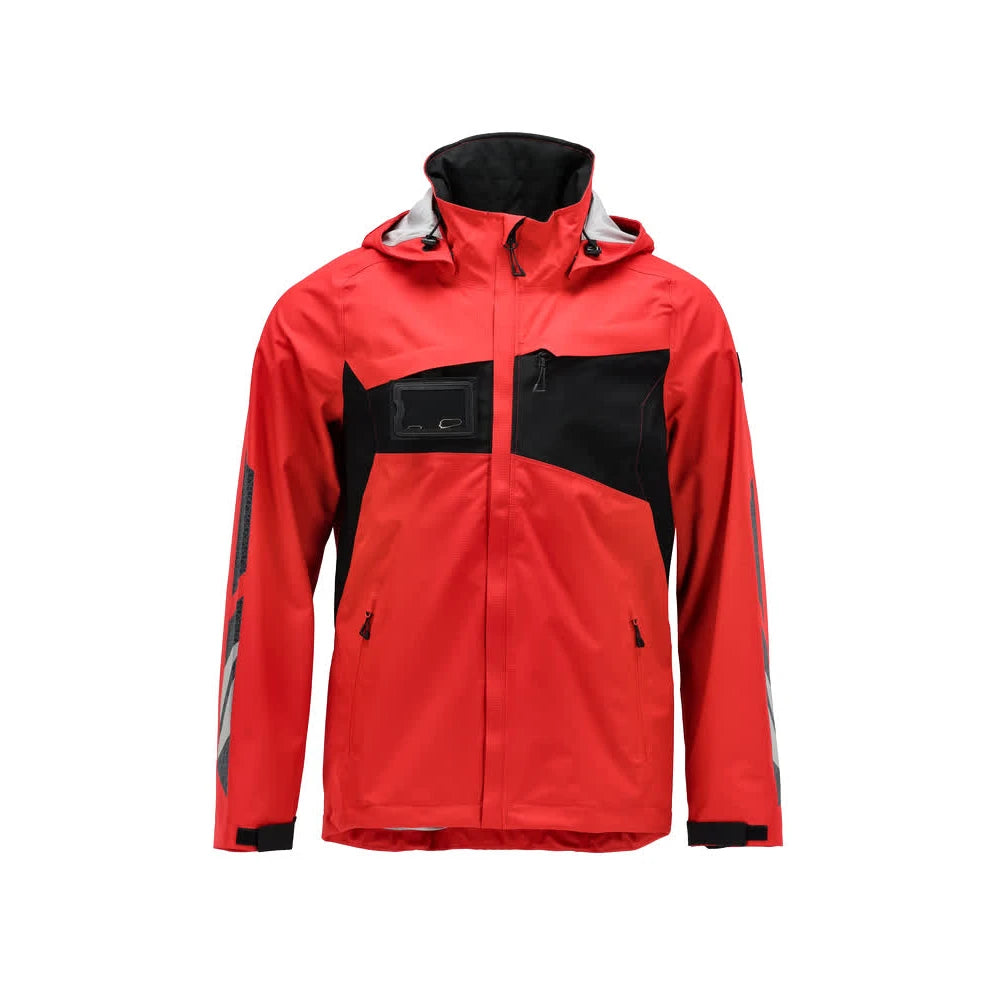 Mascot 18001-249 Shell Jas Signaalrood Zwart