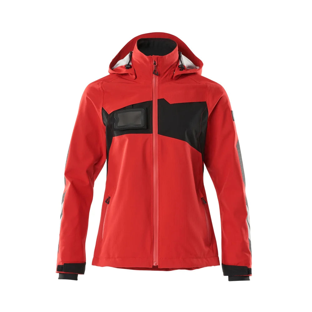 Mascot 18011-249 Shell Jas Signaalrood Zwart