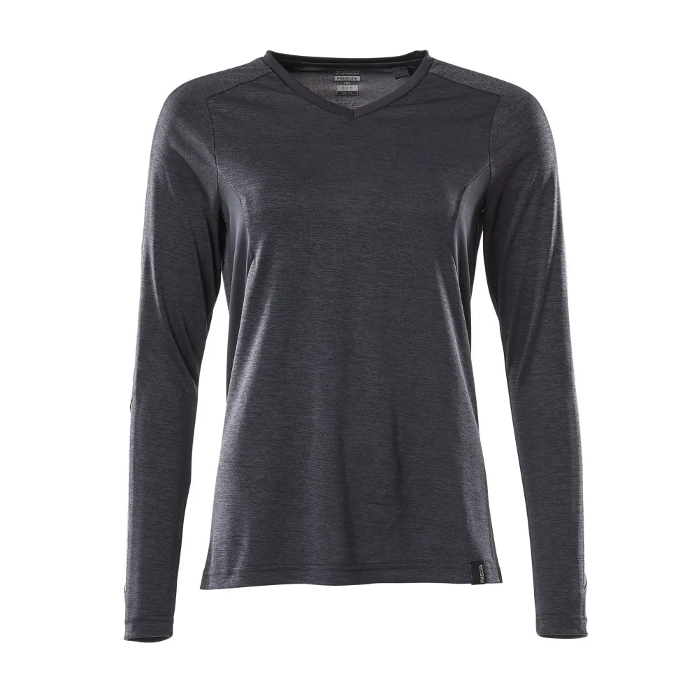 Mascot 18091-810 T-Shirt Met Lange Mouwen Donkermarine-Gemêleerd