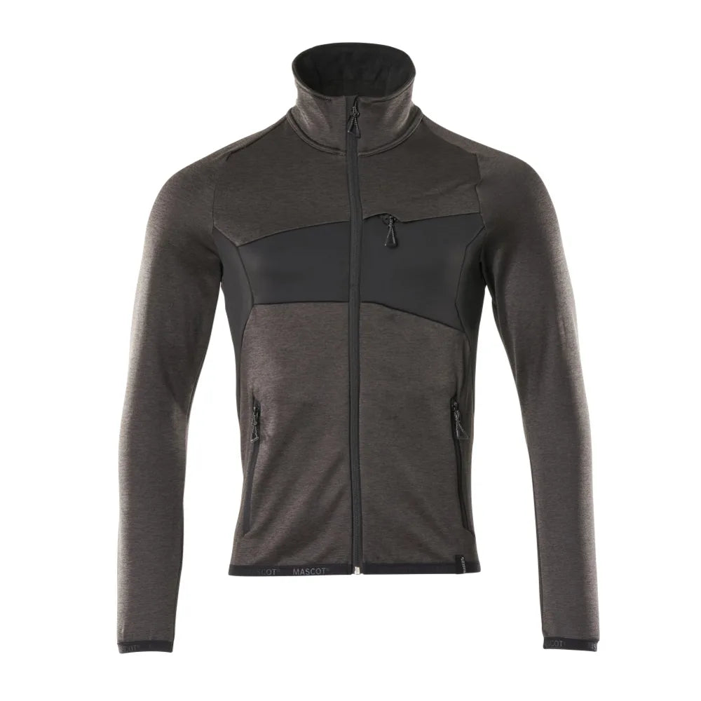 Mascot 18103-316 Fleecetrui Met Rits Donkerantraciet Zwart