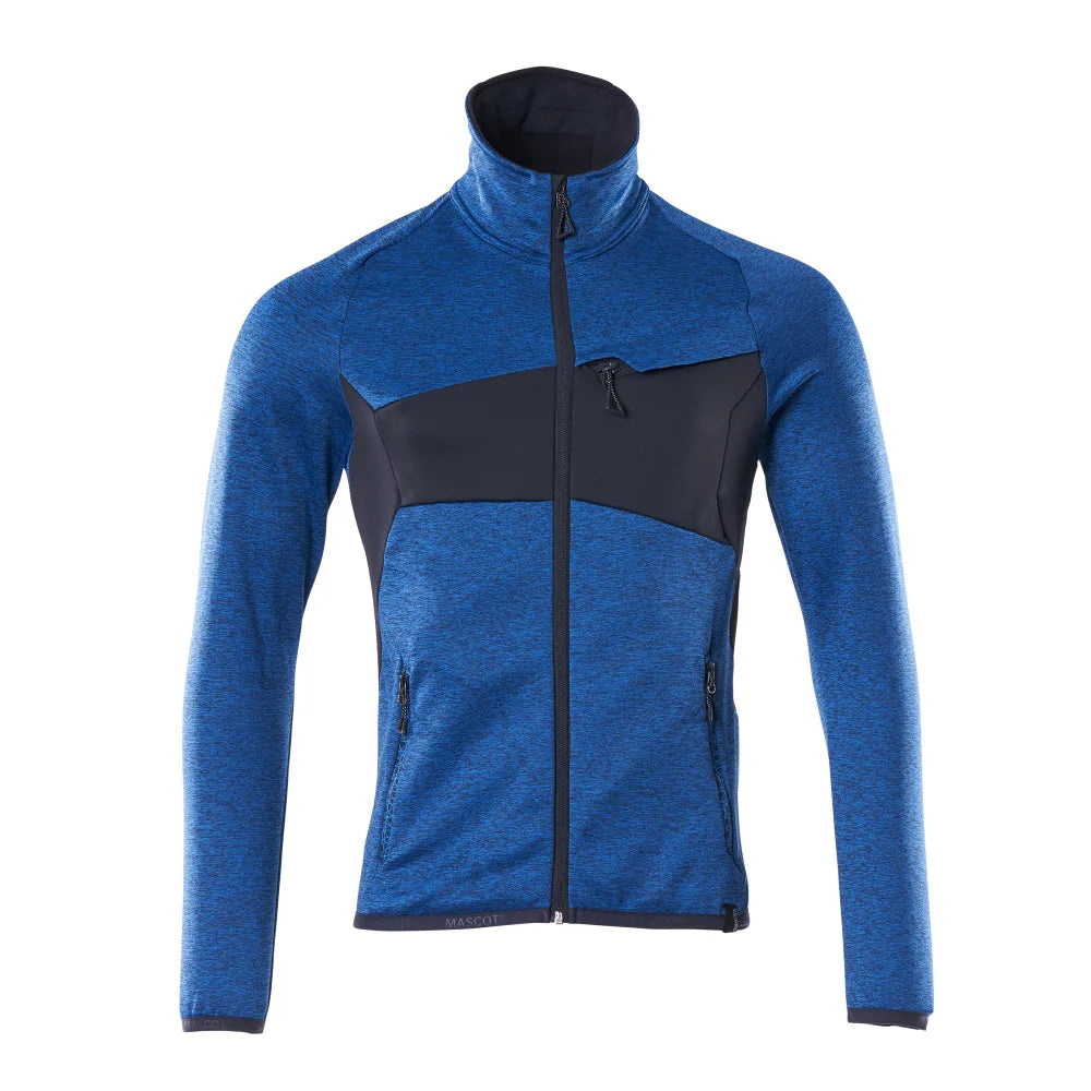 Mascot 18103-316 Fleecetrui Met Rits Helder Blauw Donkermarine