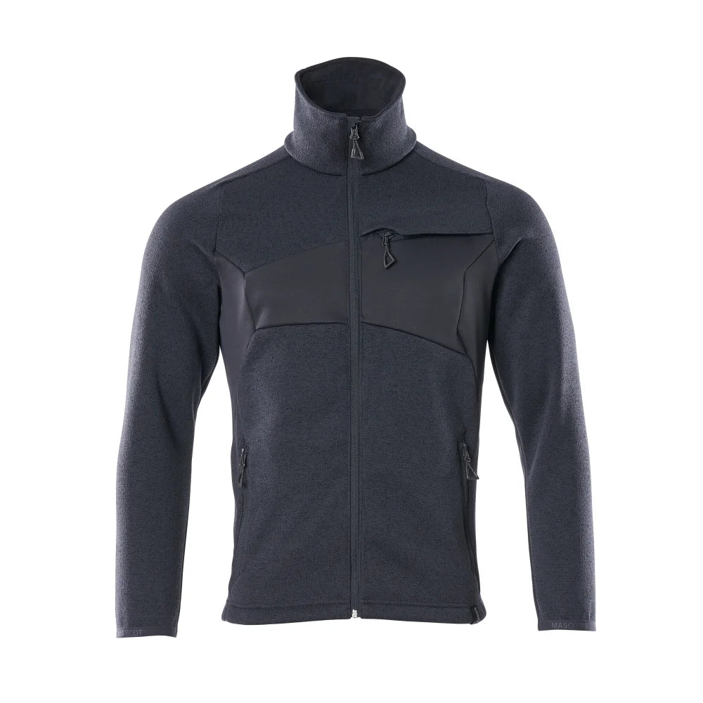 Mascot 18105-951 Gebreide Trui Met Rits Donkermarine