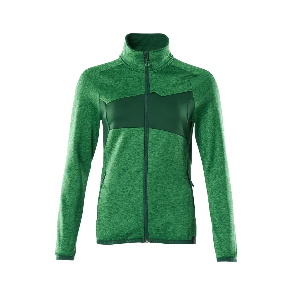 Mascot 18153-316 Fleecetrui Met Rits Helder Groen Groen