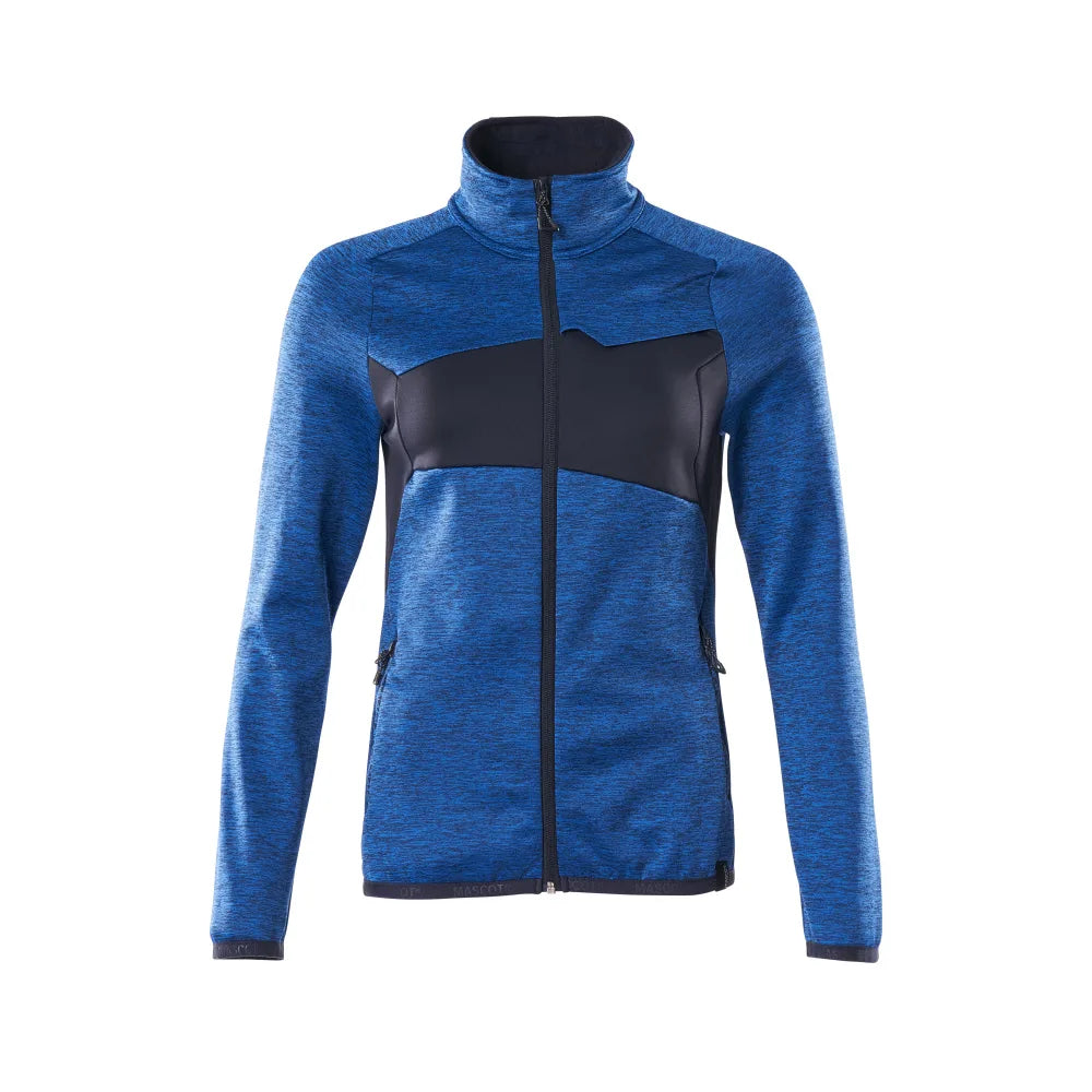 Mascot 18153-316 Fleecetrui Met Rits Helder Blauw Donkermarine