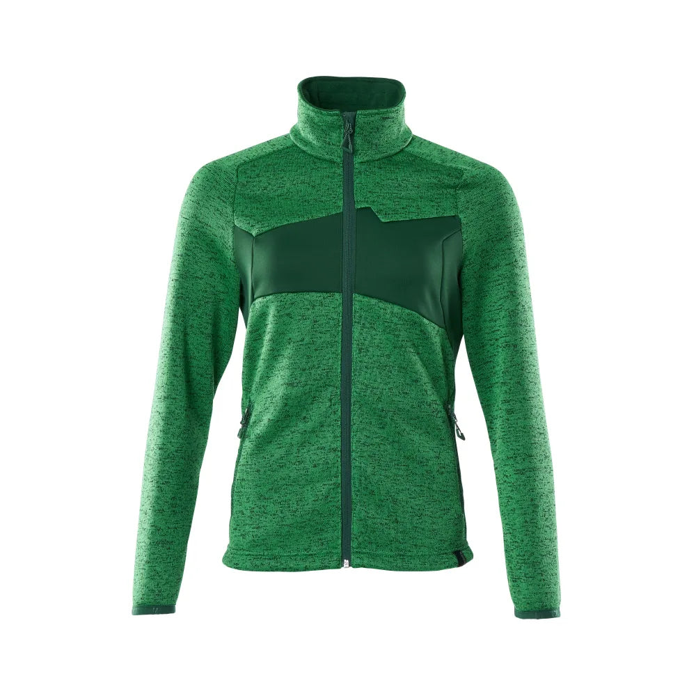 Mascot 18155-951 Gebreide Trui Met Rits Helder Groen Groen