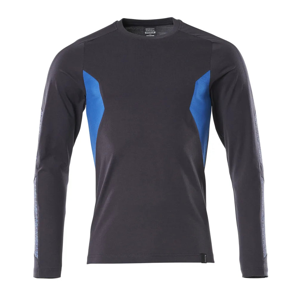 Mascot 18381-959 T-Shirt Met Lange Mouwen Donkermarine Helder Blauw