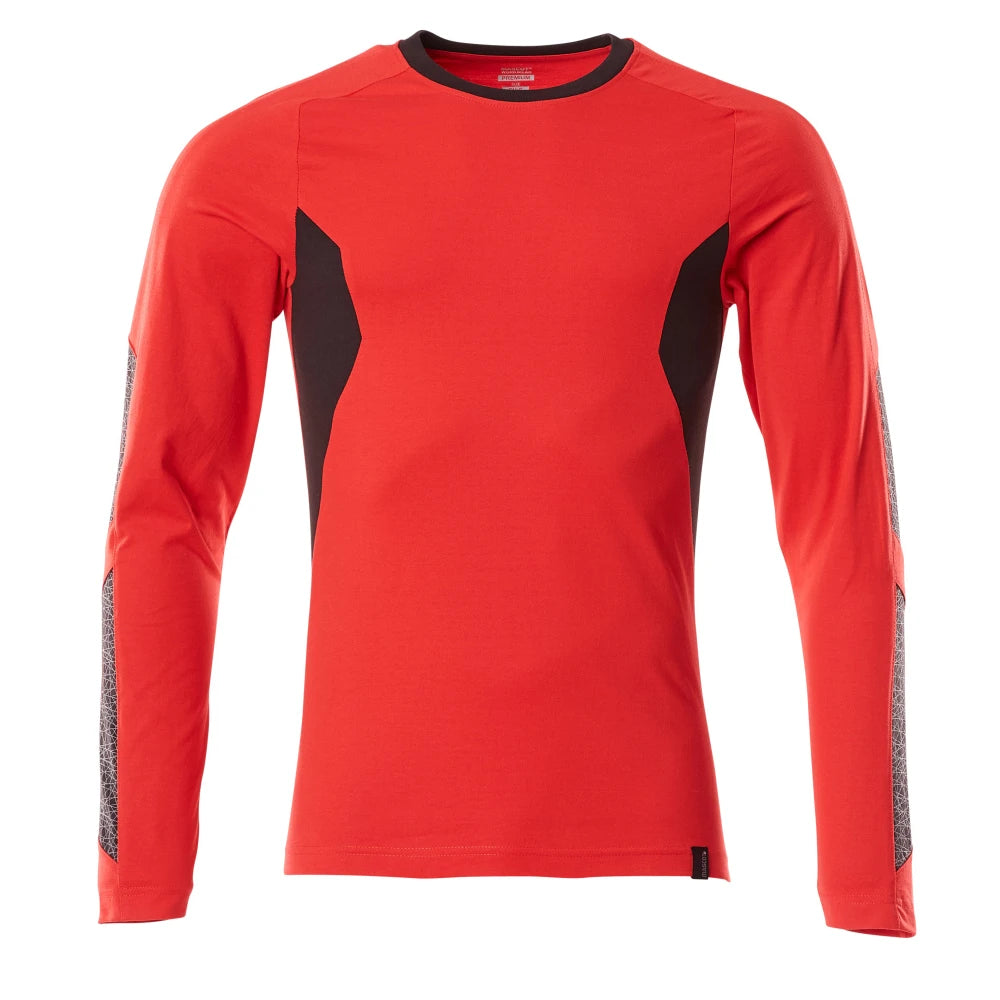Mascot 18381-959 T-Shirt Met Lange Mouwen Signaalrood Zwart