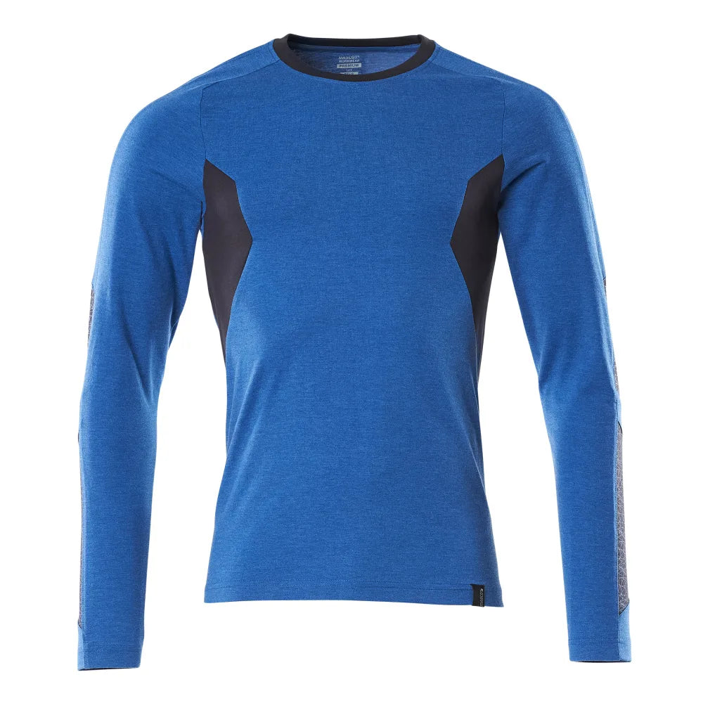 Mascot 18381-959 T-Shirt Met Lange Mouwen Helder Blauw Donkermarine