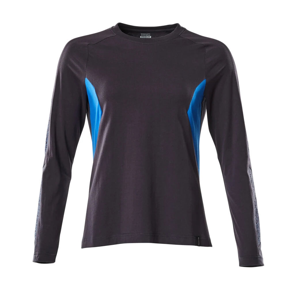 Mascot 18391-959 T-Shirt Met Lange Mouwen Donkermarine Helder Blauw