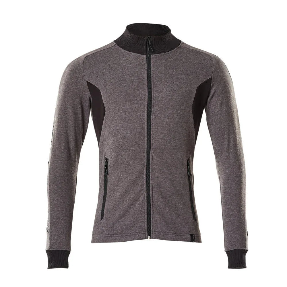 Mascot 18484-962 Sweatshirt Met Rits Donkerantraciet Zwart