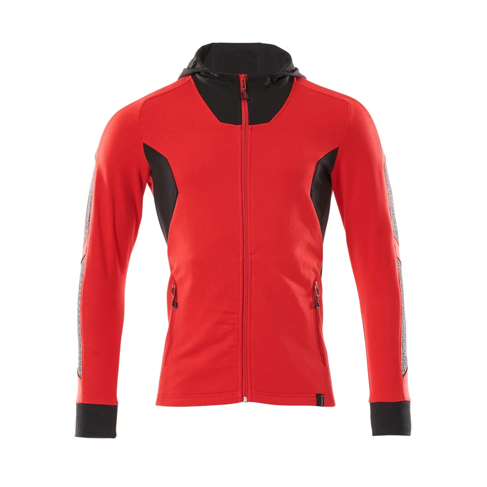 Mascot 18584-962 Capuchontrui Met Rits Signaalrood Zwart