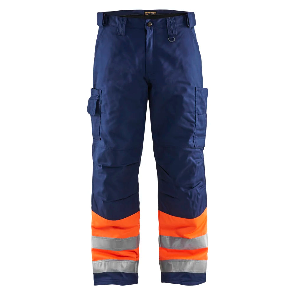 Blaklader 1862 1811 High Vis Winterwerkbroek High Vis Oranje Marineblauw