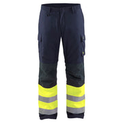 Blaklader 1869 1514 Multinorm Winterwerkbroek Marine High Vis Geel