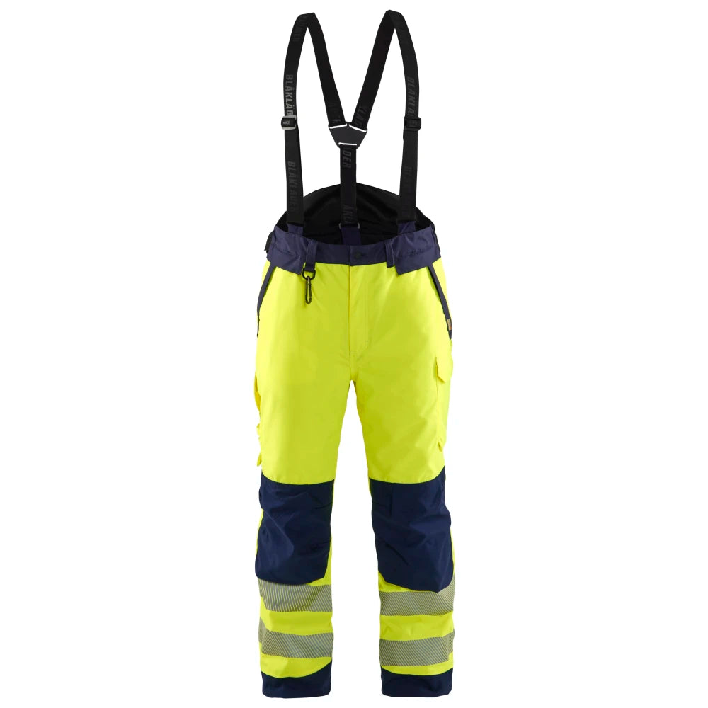 Blaklader 1875 1977 High Vis Winterwerkbroek High Vis Geel Marineblauw