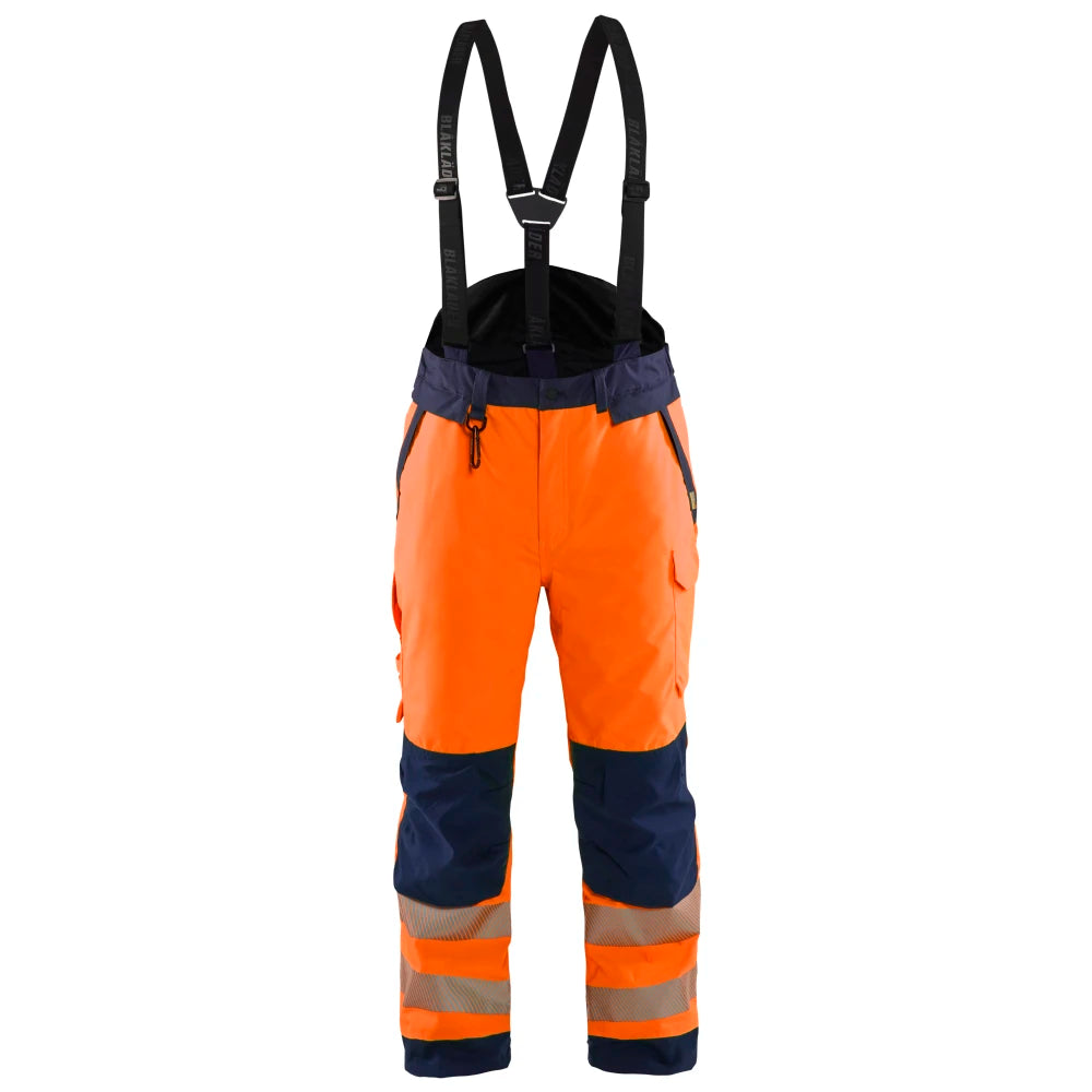 Blaklader 1875 1977 High Vis Winterwerkbroek High Vis Oranje Marineblauw