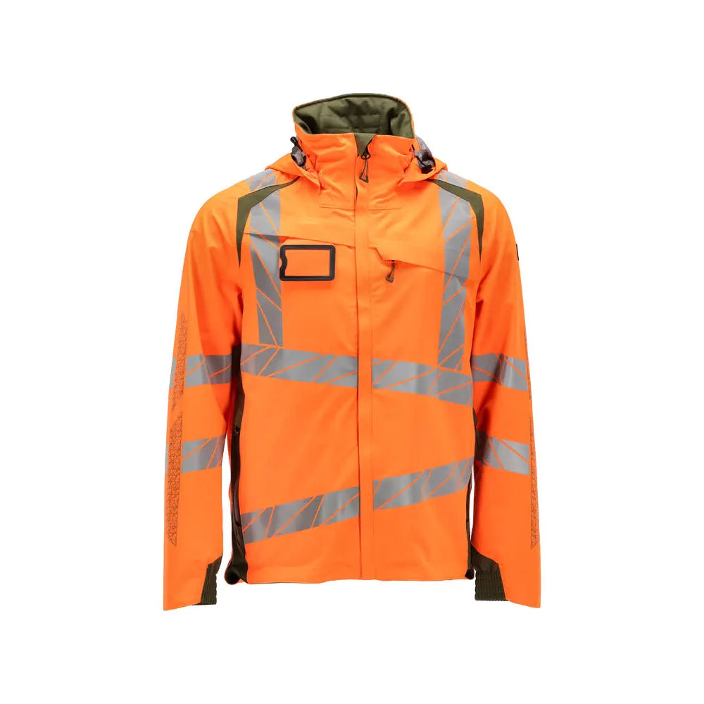 Mascot 19001-449 Shell Jas High Vis Oranje Mosgroen