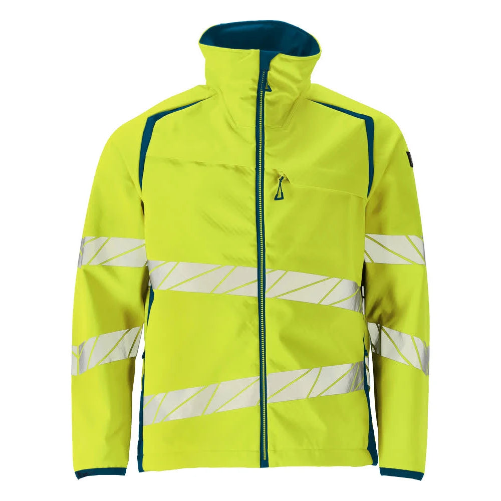 Mascot 19002-143 Softshell Jas High Vis Geel Donkerpetrol