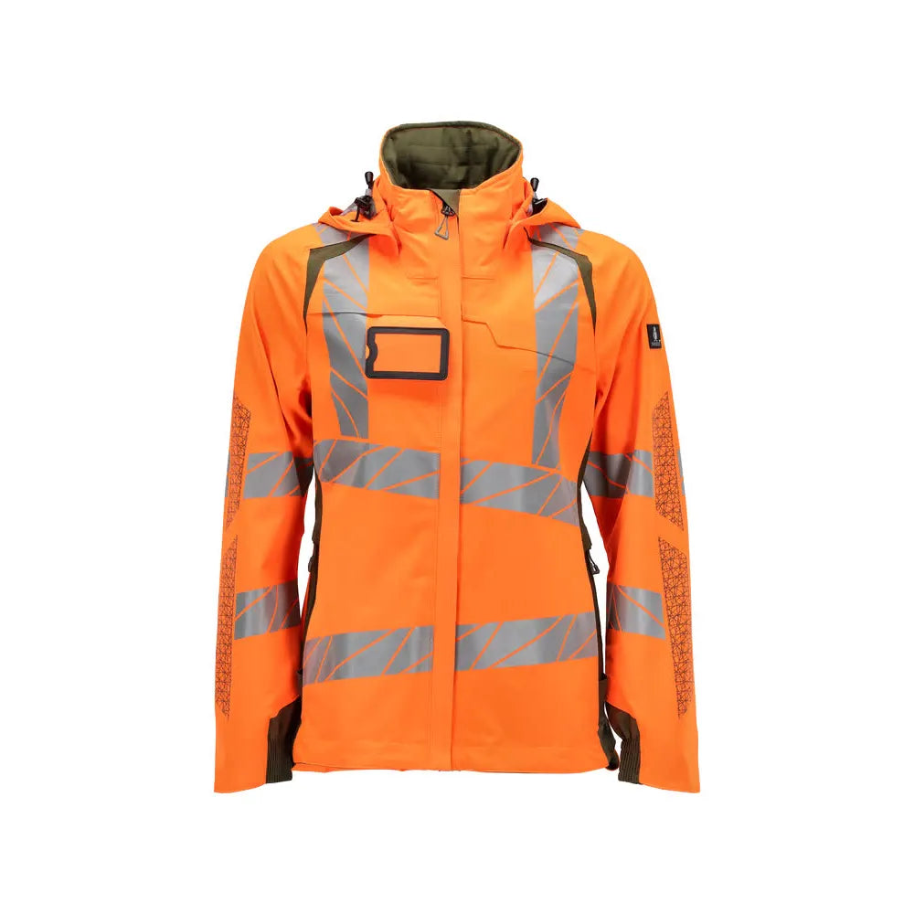 Mascot 19011-449 Shell Jas High Vis Oranje Mosgroen