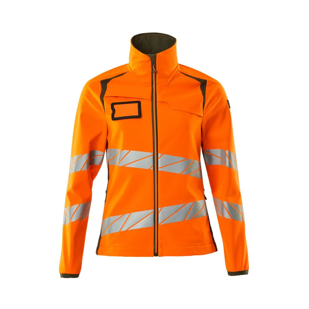 Mascot 19012-143 Softshell Jas High Vis Oranje Mosgroen