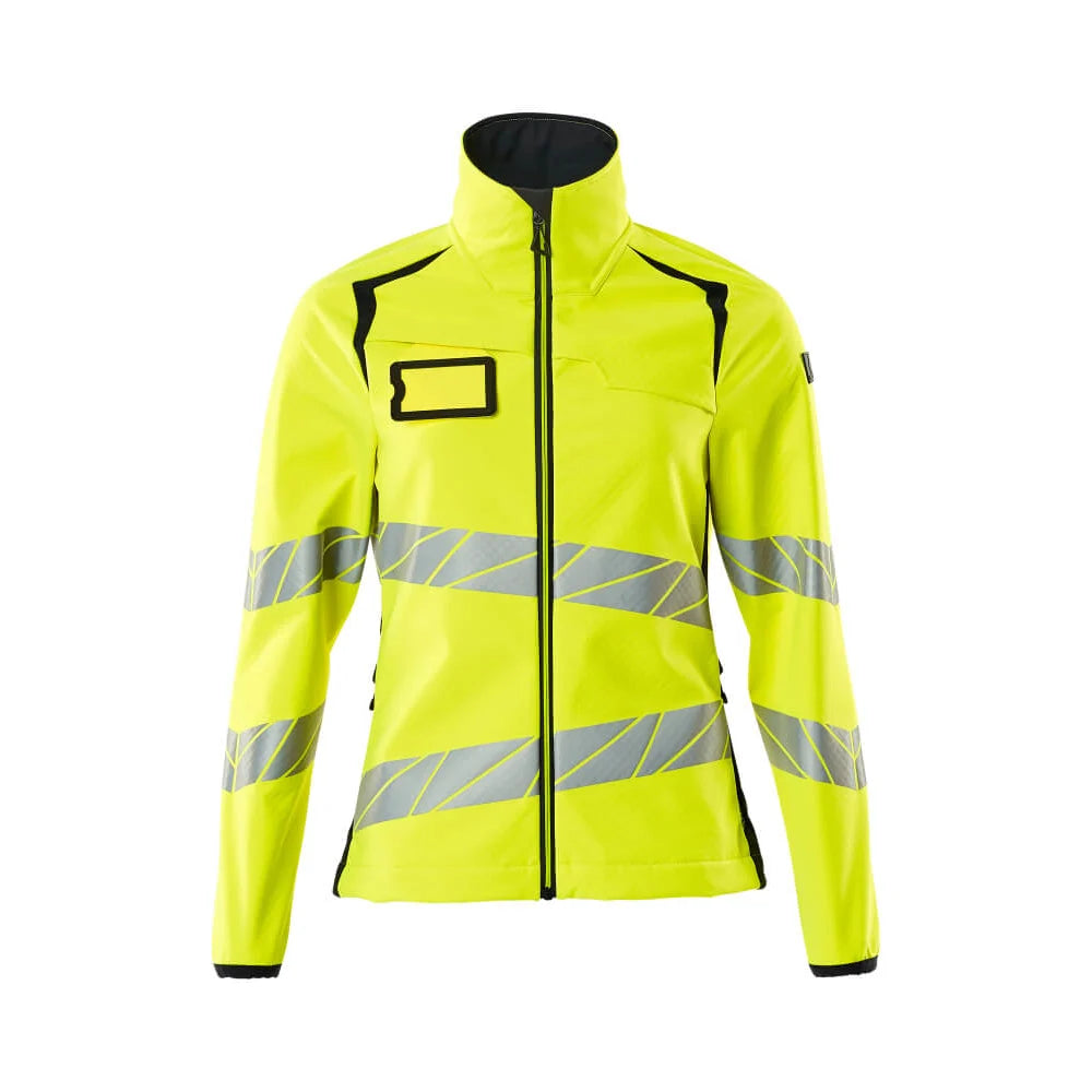 Mascot 19012-143 Softshell Jas High Vis Geel Donkermarine